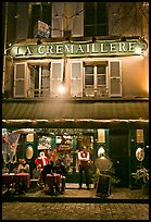 Restaurant and building, Montmartre. Paris, France ( color)