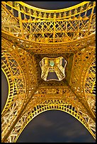 Eiffel Tower structure from below. Paris, France