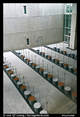 Contemporary art installation, Roissy Charles de Gaulle Airport. France (color)