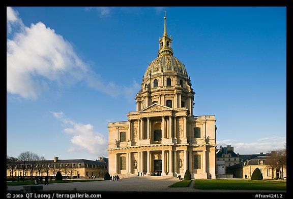 Hotel des Invalides, late afternoon. Paris, France