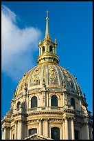 Baroque Dome Church of the Invalides. Paris, France (color)