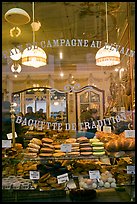 Pastries in bakery storefront. Paris, France ( color)