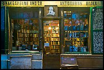 Shakespeare and Co bookstore at dusk. Quartier Latin, Paris, France ( color)