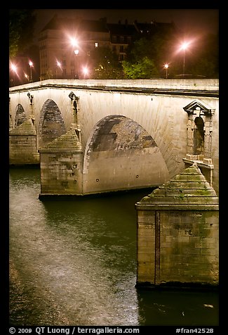 Pont-Neuf at night. Paris, France