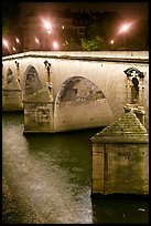 Pont-Neuf at night. Paris, France (color)