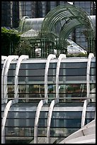 Detail of modern architecture, Forum des Halles. Paris, France (color)