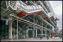 Beaubourg Center in the style of high-tech architecture. Paris, France (color)