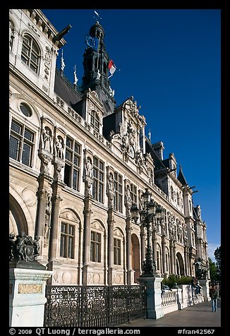 Hotel de Ville (Paris city hall). Paris, France (color)
