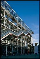 Beaubourg center and National Museum of Modern Art. Paris, France (color)