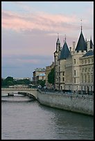 Conciergerie and Seine river. Paris, France ( color)