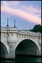 Street lights on Pont Neuf. Paris, France (color)