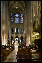 View of Choir during Mass, Notre-Dame. Paris, France (color)