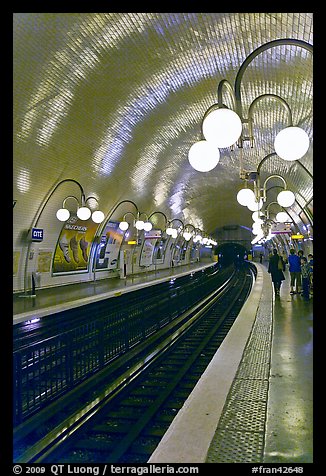 Glistening metro station. Paris, France