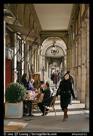 Arcades, Palais Royal. Paris, France