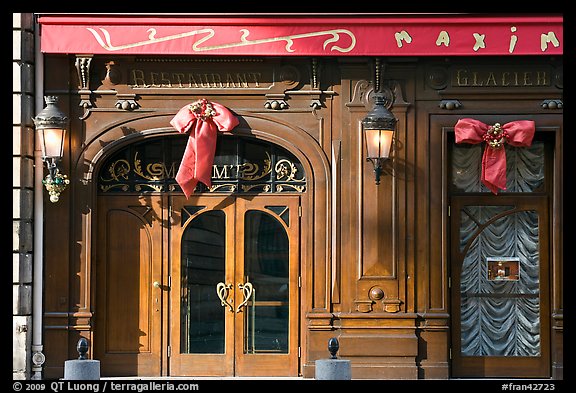 Maxim's restaurant. Paris, France