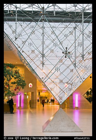 Pyramide inversee (Inverted pyramid) skylight. Paris, France