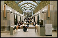 Interior of the Musee d'Orsay. Paris, France ( color)