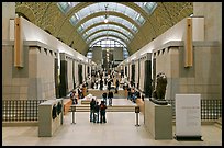 Interior of the Musee d'Orsay. Paris, France