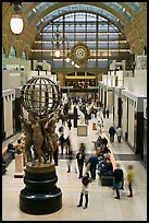 Inside the Orsay museum. Paris, France (color)