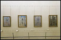 Monet's impressionist paintings of the Rouen Cathedral, Musee d'Orsay. Paris, France