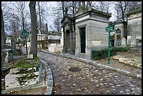 Memorials and tombs, Pere Lachaise cemetery. Paris, France ( color)