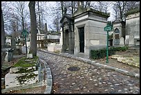 Memorials and tombs, Pere Lachaise cemetery. Paris, France ( color)