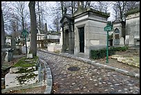 Memorials and tombs, Pere Lachaise cemetery. Paris, France