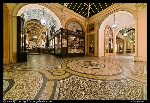 Galleries and store, passage Vivienne. Paris, France