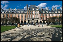 Place des Vosges, Le Marais. Paris, France (color)