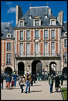 Pavillion de la Reine, Place des Vosges. Paris, France