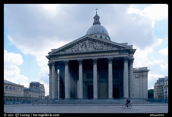 Pantheon. Quartier Latin, Paris, France (color)