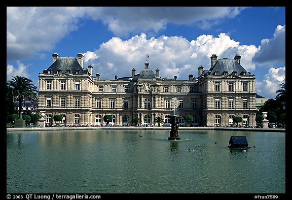 Palais du Luxembourg. Quartier Latin, Paris, France (color)