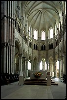 Apse of the Romanesque church of Vezelay. Burgundy, France