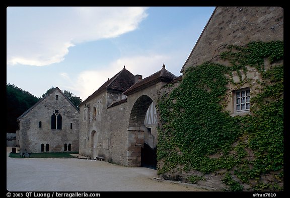 Fontenay Abbey. Burgundy, France (color)