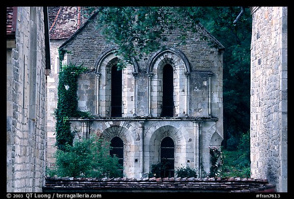 Chapel, Fontenay Abbey. Burgundy, France (color)
