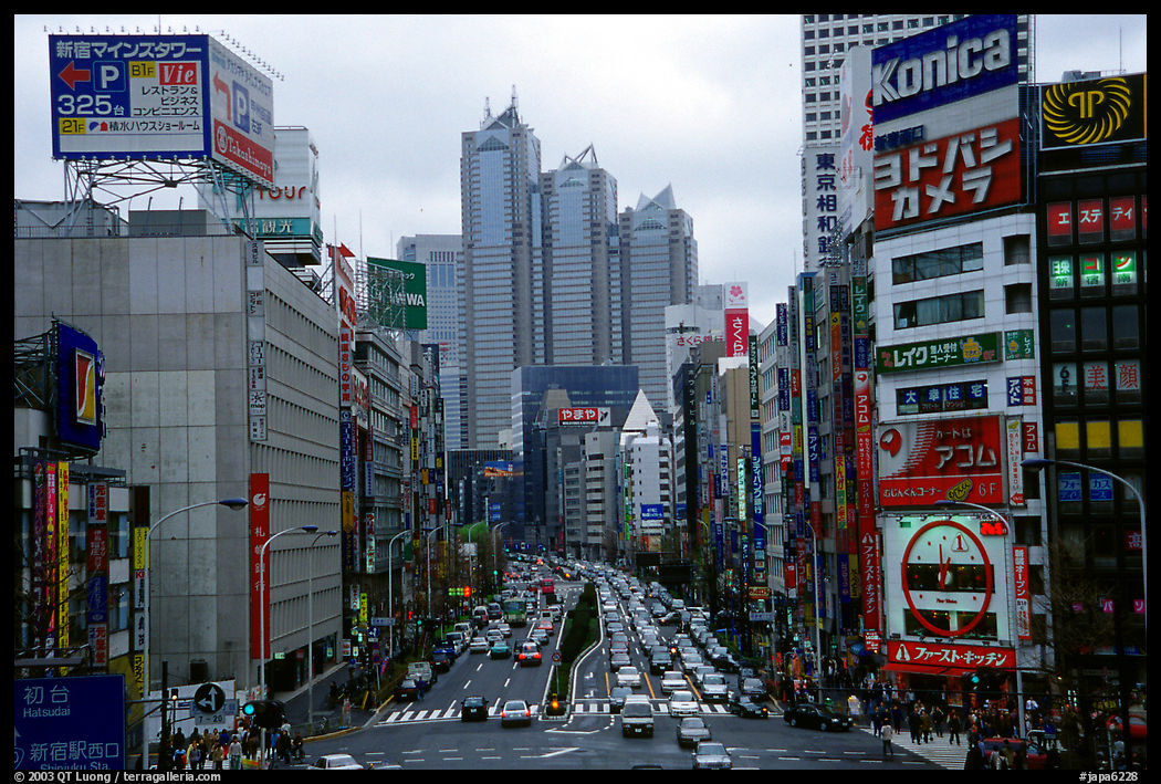 Avenue in Shinjuku. Tokyo, Japan