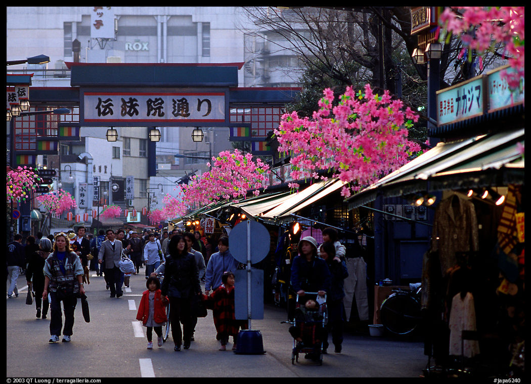 Street in Asakusa. Tokyo, Japan