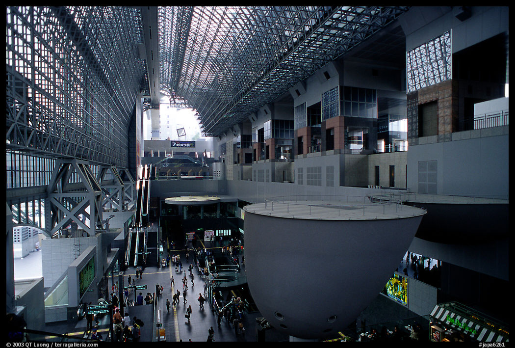 Train station hall. Kyoto, Japan