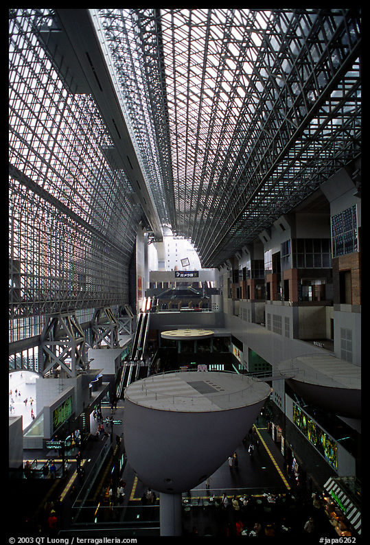Train station hall. Kyoto, Japan