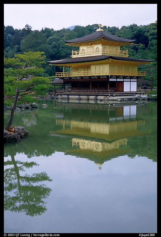 Golden pavilion, Kinkaku-ji Temple. Kyoto, Japan