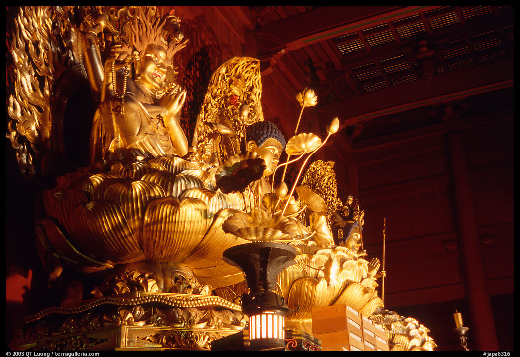 Statue of buddhist goddess. Nikko, Japan