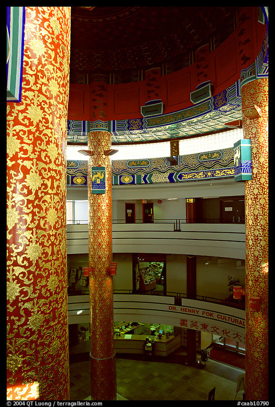 Inside the Chinese cultural center. Calgary, Alberta, Canada
