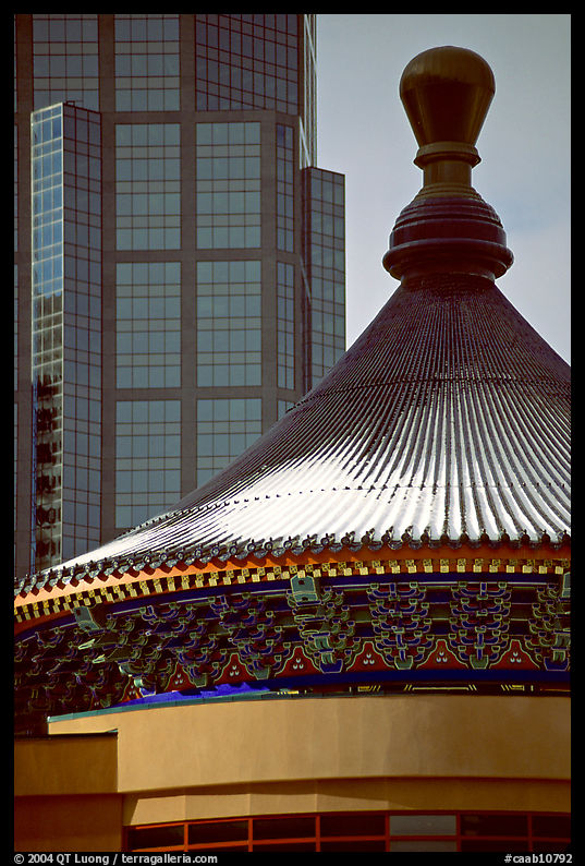 Dome of the Chinese cultural center. Calgary, Alberta, Canada