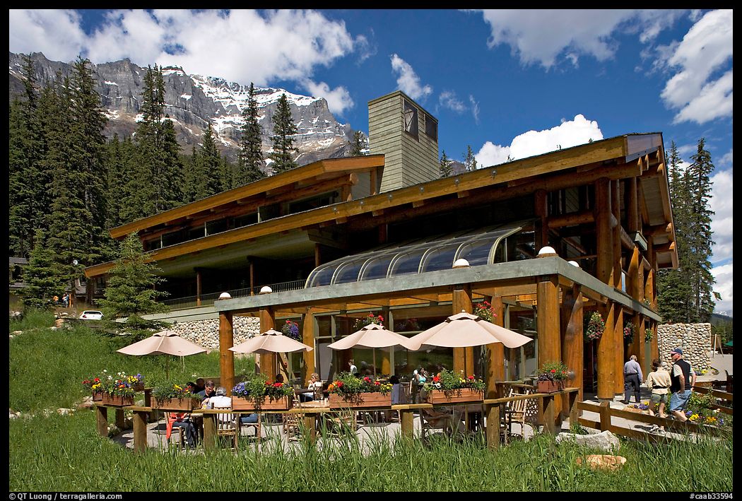 Moraine Lake lodge. Banff National Park, Canadian Rockies, Alberta, Canada
