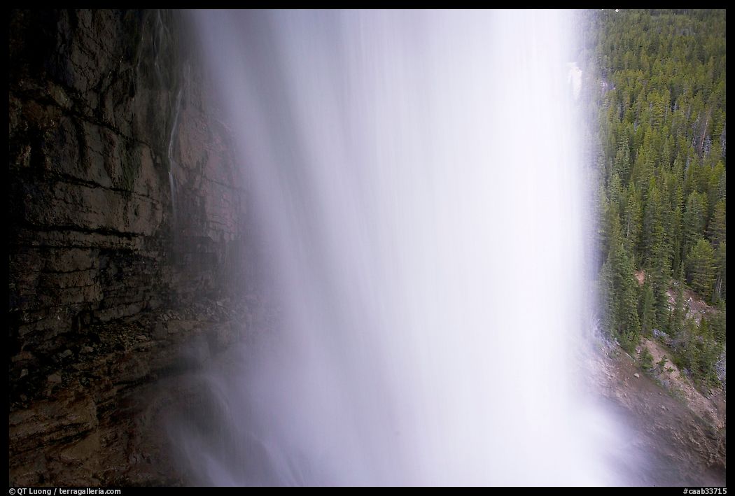 Panther Falls from behind. Banff National Park, Canadian Rockies, Alberta, Canada