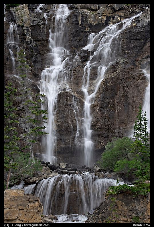 Tangle Falls. Jasper National Park, Canadian Rockies, Alberta, Canada