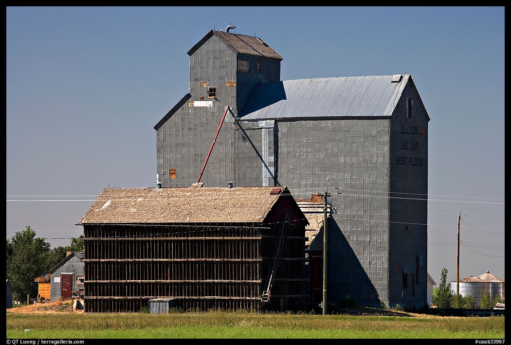 Grain storage facility. Alberta, Canada