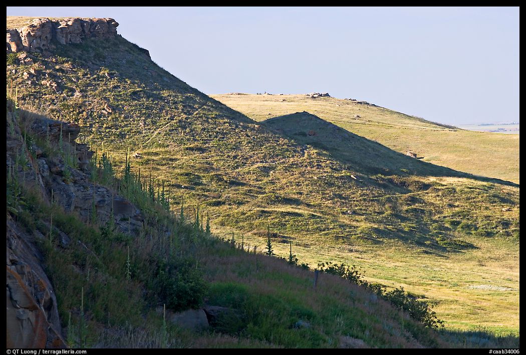 Cliffs, Head-Smashed-In Buffalo Jump. Alberta, Canada