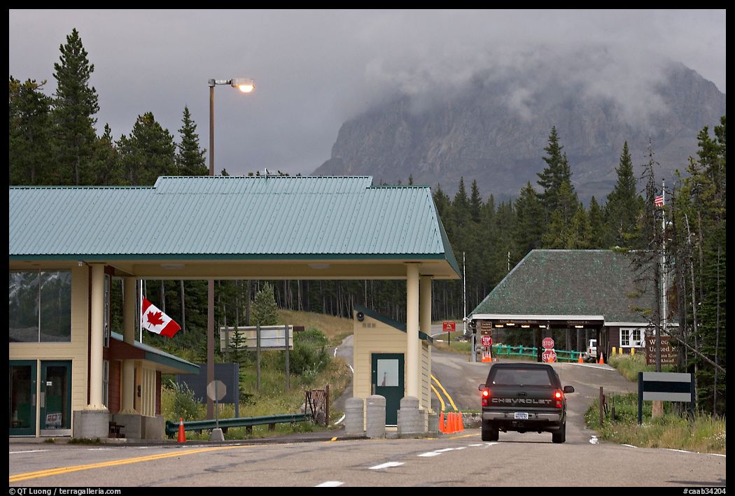Border Crossing. Waterton Lakes National Park, Alberta, Canada