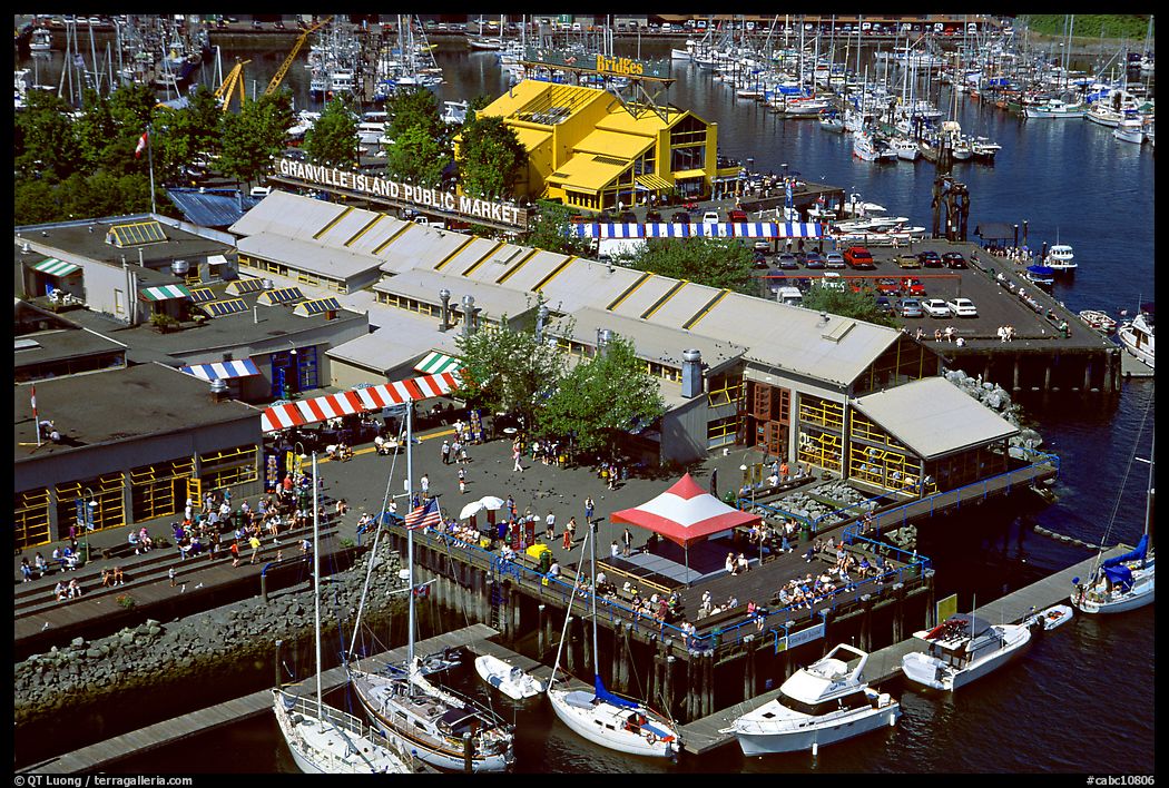 Granville Island and Public Market. Vancouver, British Columbia, Canada